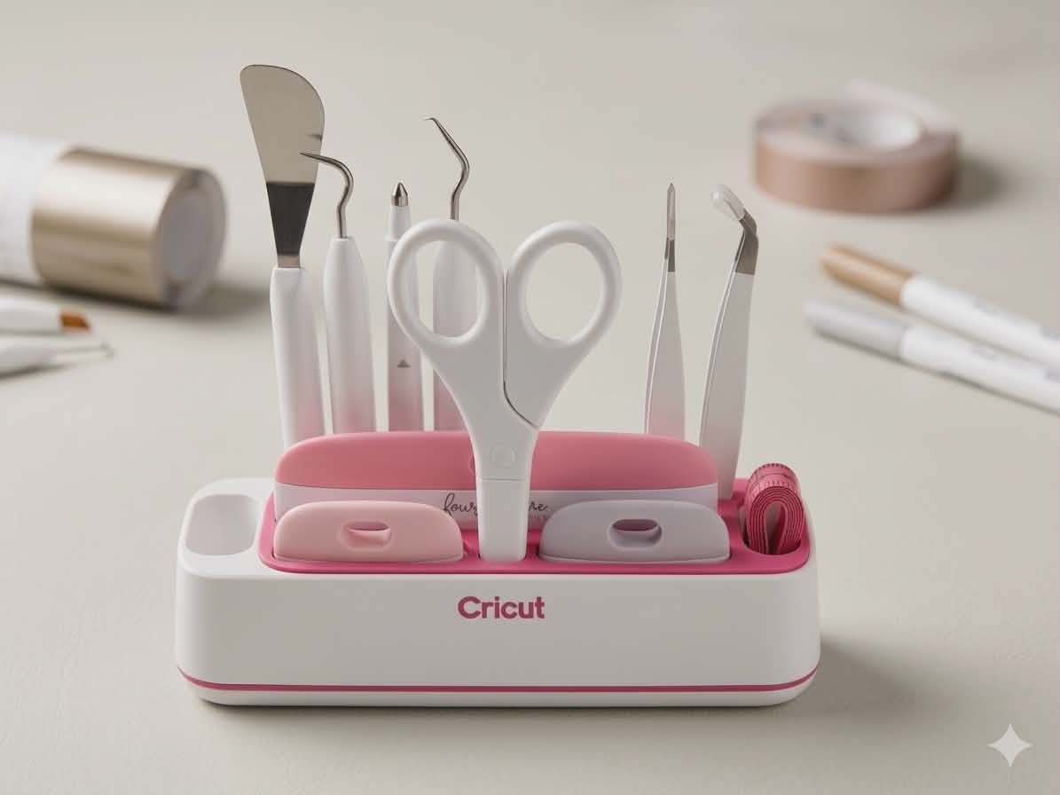 3D Craft Tool Organizer — Cutting Machine Blade & Pen Station