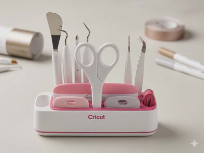 3D Craft Tool Organizer — Cutting Machine Blade & Pen Station