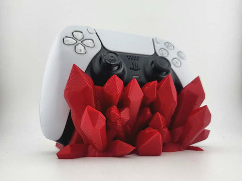 3D Crystal Cave Controller Stand — Gemstone Gamer Base