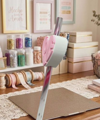 3D Love Heart Straw Topper — Valentine Straw Charm 8mm